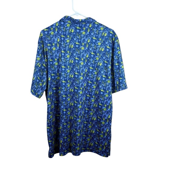 Pro Tour Polo Shirt Mens XL COOLPLAY Golf Performance‎ Short Sleeve Tropical - Picture 2 of 5